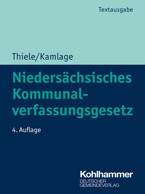 cover image of Niedersächsisches Kommunalverfassungsgesetz